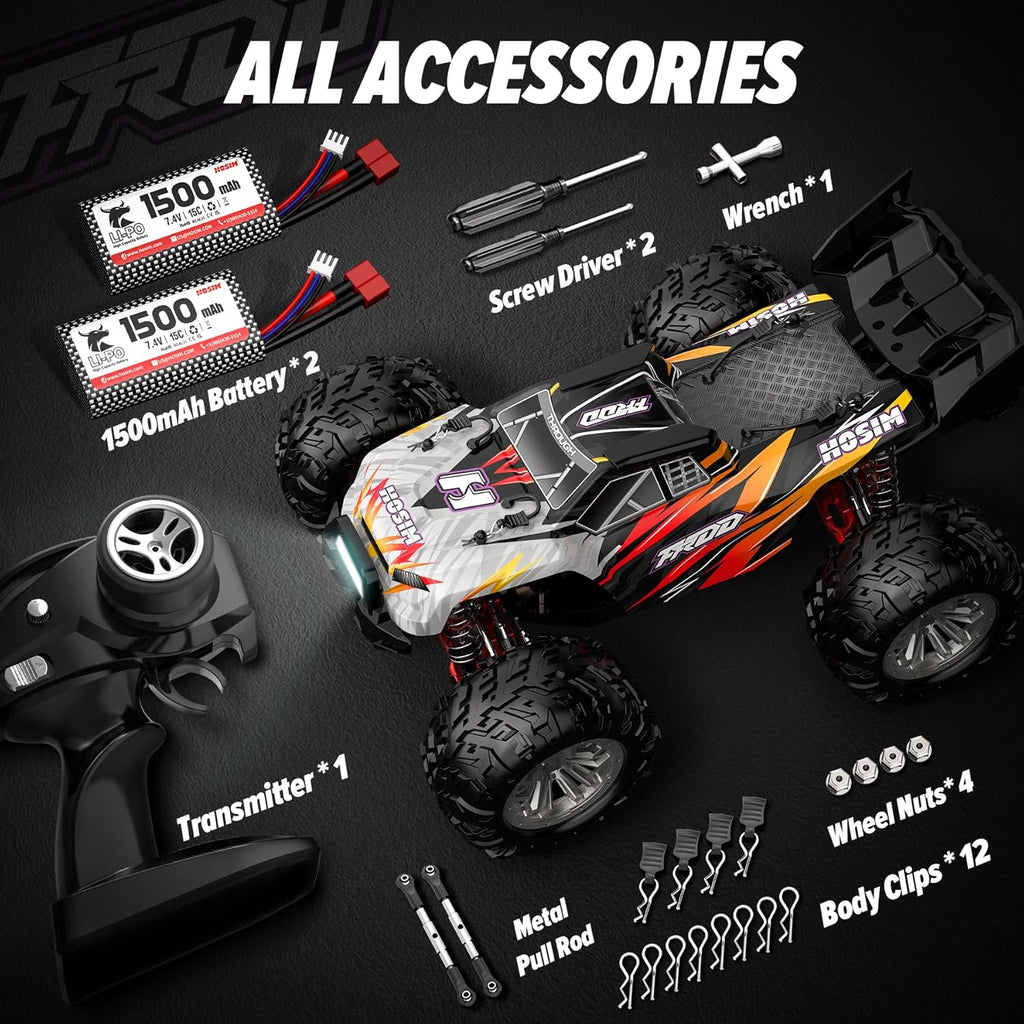 RC Car 1:10 Scale 48+ KMH Remote Control Truck a7