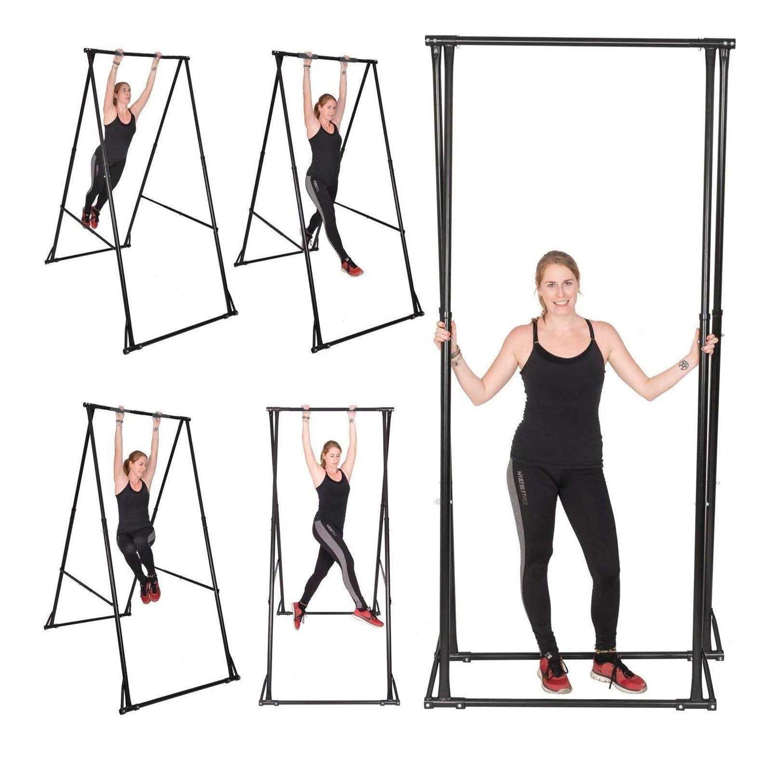 Pull Up Bar Foldable Aerial Yoga Stand Frame k7p