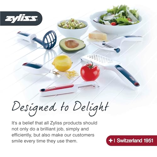 Zyliss Lock N' Lift Manual Can Opener with Lid Lifter Magnet, Red L7017