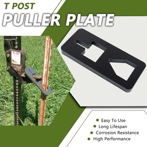 T Post Puller Plate Heavy-Duty Steel Orange k7