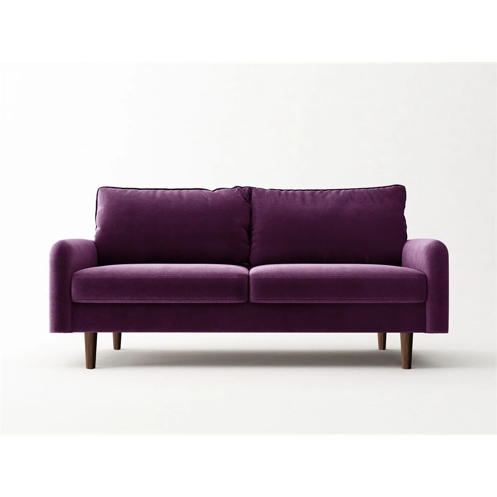 Pemberly Row Contemporary 70" Velvet Sofa Purple A197