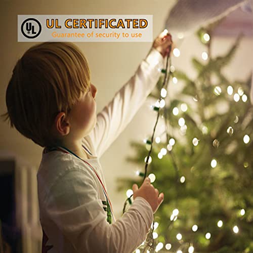 Cool White LED Christmas Lights 25ft Outdoor Waterproof String X7