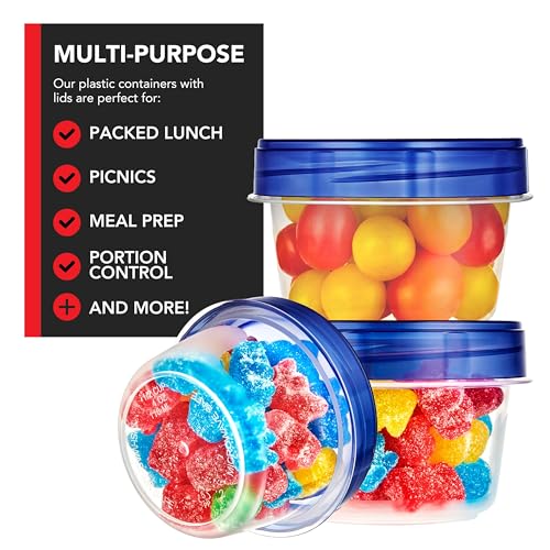 Stock Your Home 4oz Plastic Containers with Twist Top Lids, 6 Pack H479830