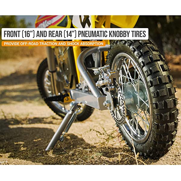 Electric Motocross Off-Road Bike MX650 Yellow k7p