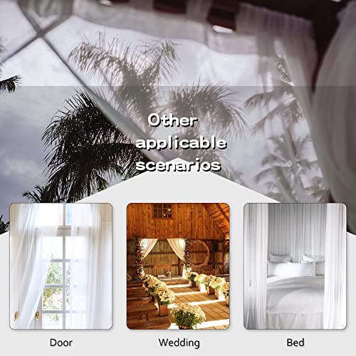 Dusty Blue Tab Top Sheer Curtains 52x72 Inches, 2 Panels B5020