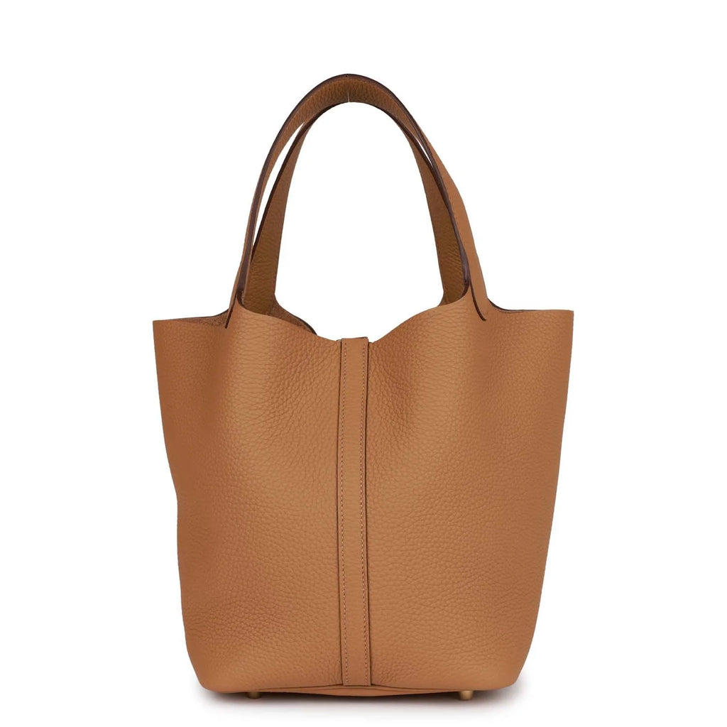 Picotin Lock 22 Bag Clemence Leather Gold Hardware k7