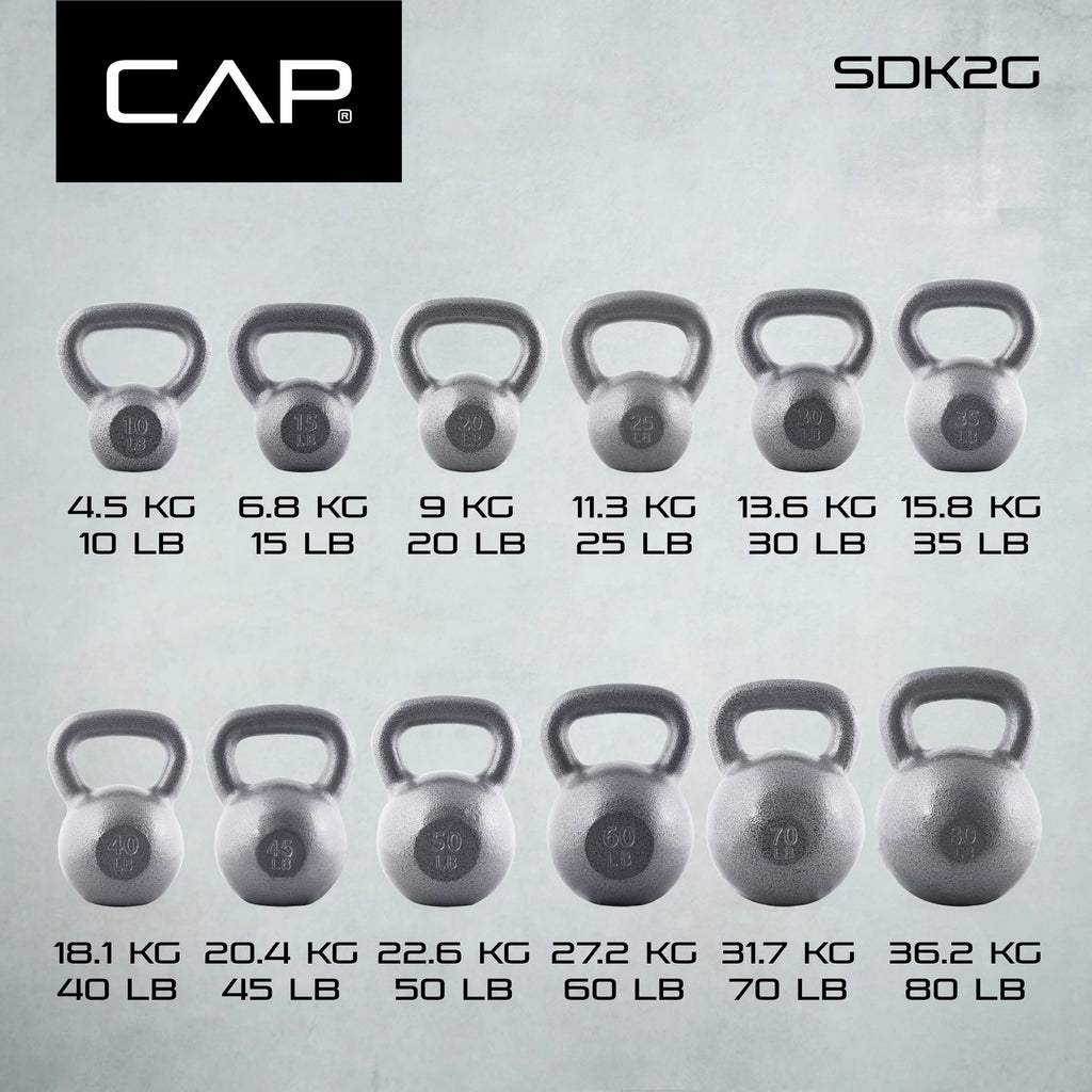 CAP Barbell Cast Iron Kettlebell, 35 lbs F258568