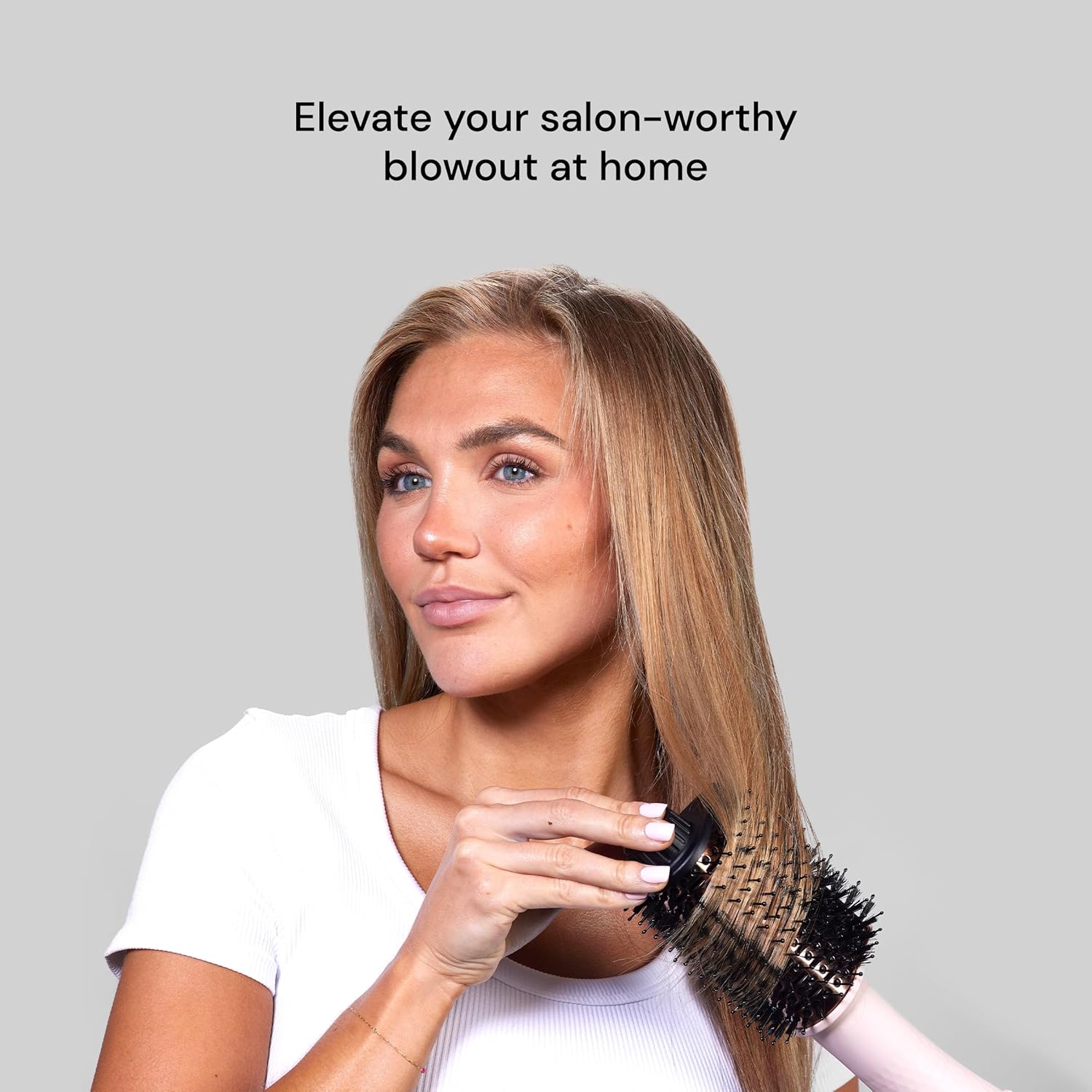 L'ange Hair Le Volume Elevé 65MM 2-in-1 Titanium Brush Dryer (Black) F33979