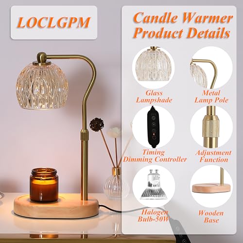 Candle Warmer Lamp with Dimmer and Timer a7k