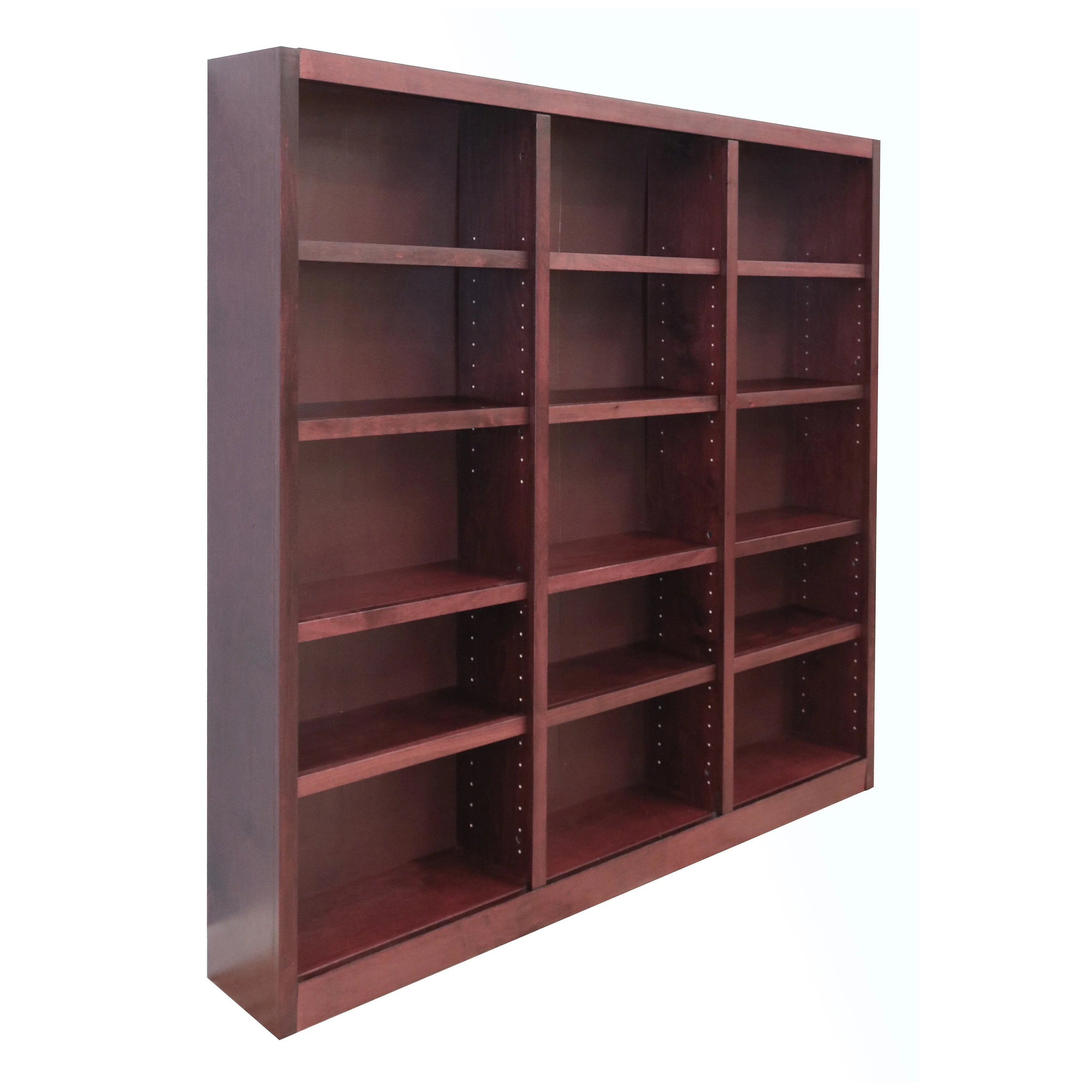 Bookcase Storage Unit Oak Finish 72 Inch a7