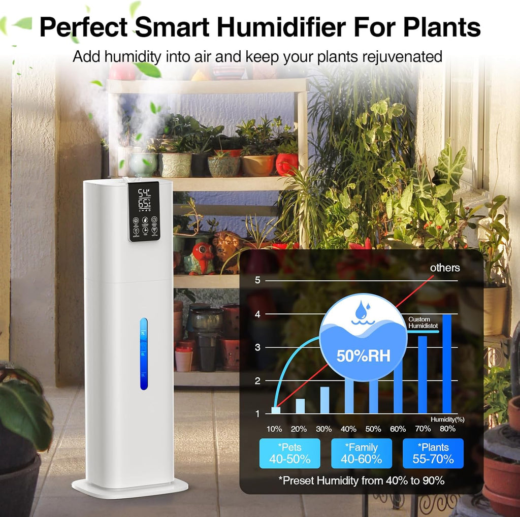 Smart Humidifier for Large Room, 8L Top Fill, App & Remote Control J686