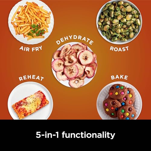 Air Fryer 4-in-1 5 QT Nonstick Basket Grey k7p