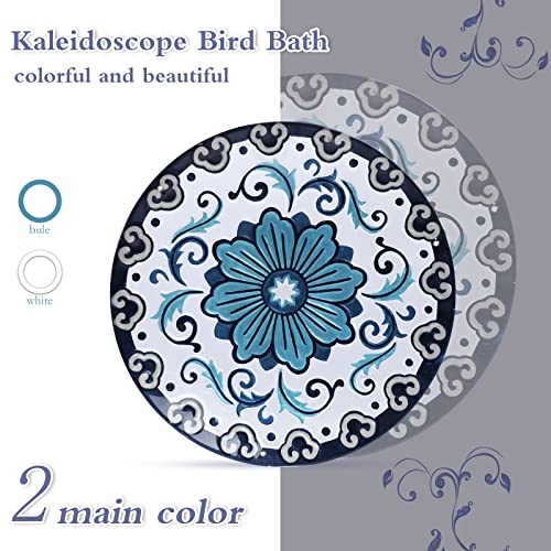 Hanging Bird Bath for Outdoors 11 Inch Glass Bowl q7k