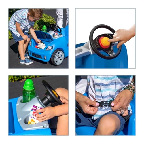 Step2 Whisper Ride II Kids Push Car, Toddler Ride-On, Pink C1820