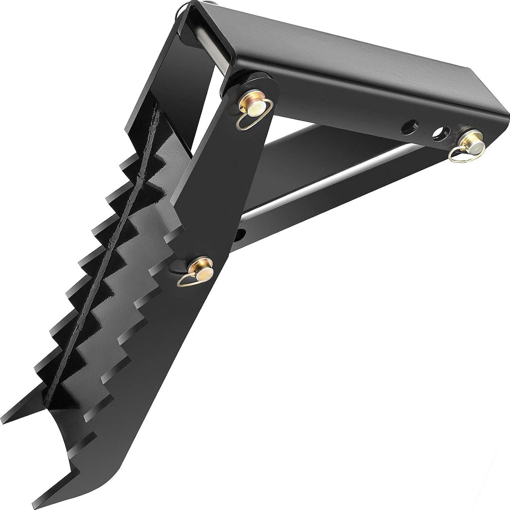 Mophorn 24 Backhoe Thumb, 1/2 Steel Thickness Heavy Duty Excavator Thumb, Black Steel Weld On Thumb Attachments with 12mm Bolt-On Design Adjustable Mechanical Backhoe Thumb Hoe Clamp for Excavator