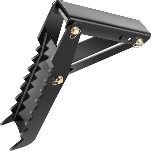 Mophorn 24 Backhoe Thumb, 1/2 Steel Thickness Heavy Duty Excavator Thumb, Black Steel Weld On Thumb Attachments with 12mm Bolt-On Design Adjustable Mechanical Backhoe Thumb Hoe Clamp for Excavator