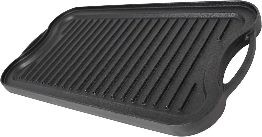 Mirro MIR-19055 Pre-Seasoned Cast Iron Reversible Grill/Griddle with Handles, 20 Inch G184927