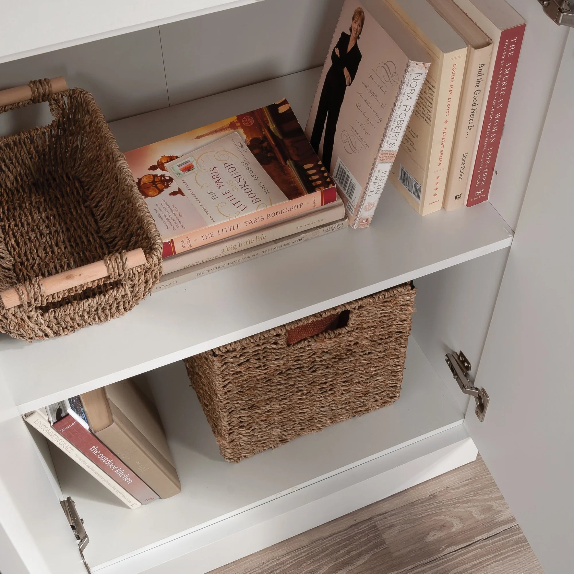 Sauder Select Engineered Wood Storage Cabinet, White O1582