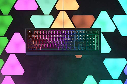 Gaming Keyboard RGB Backlit Spill-Resistant Programmable q7k