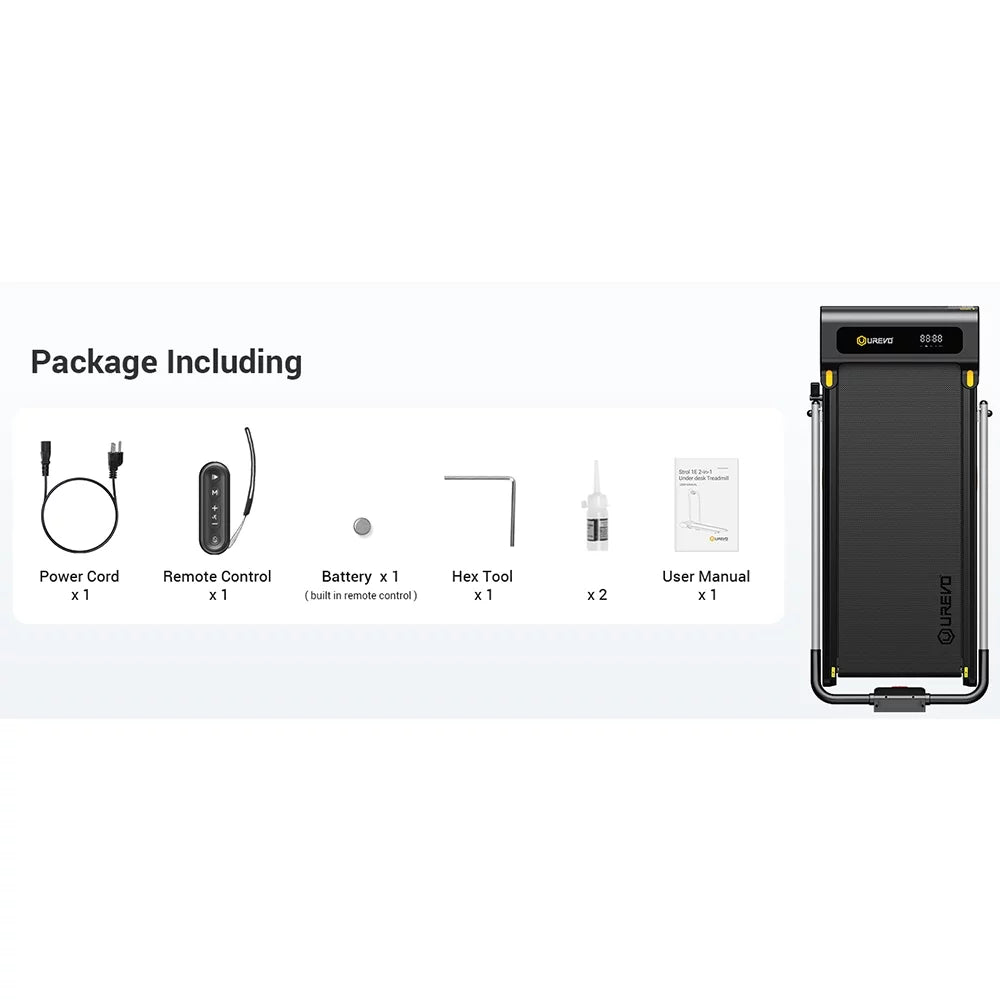 Under Desk Treadmill 2 in 1 Folding with Smart Console a7