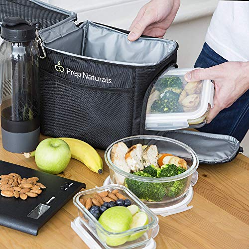 PrepNaturals 13 Pack Glass Meal Prep Containers with Lids J913804