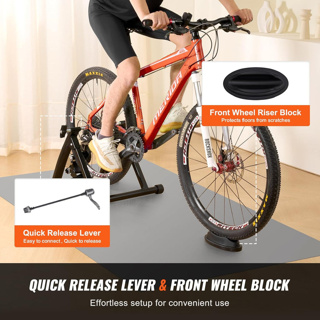 VEVOR Bike Trainer Stand, Magnetic Stationary Bike Stand for 26"-29" Wheels D19835