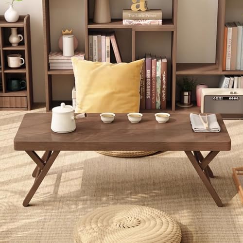 Japanese Coffee Table Bamboo Folding Tatami Low Table 65x35cm Z4904