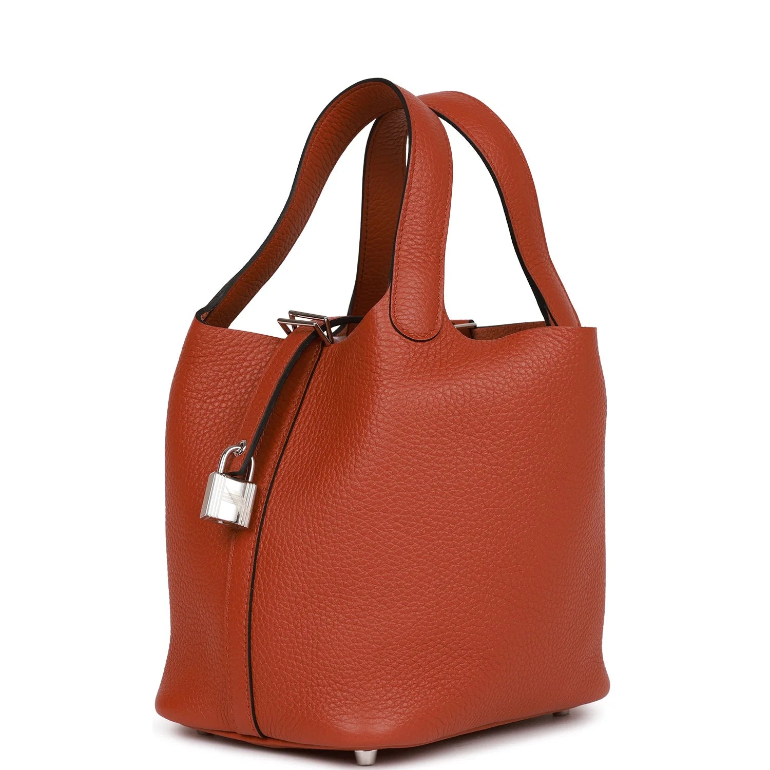 Cuivre Clemence Leather Handbag 18 with Palladium Hardware k7