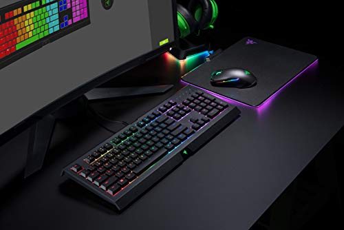 Gaming Keyboard RGB Backlit Spill-Resistant Programmable q7k