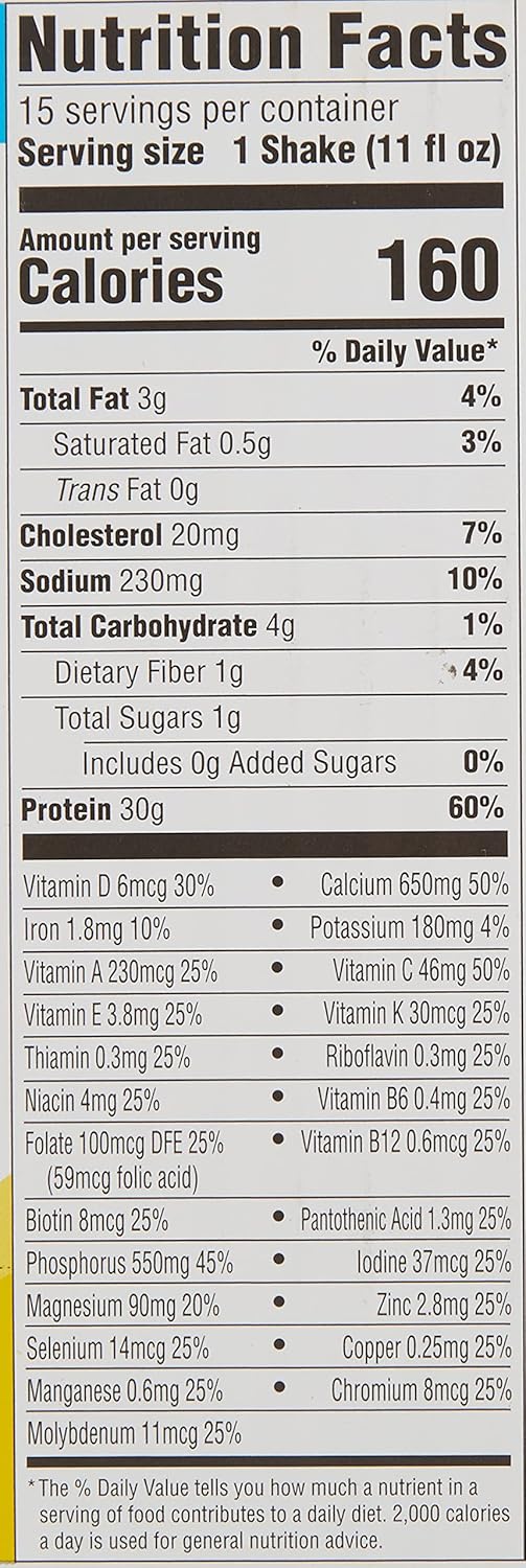 Bananas & Cream Protein Shake 15 Pack a7