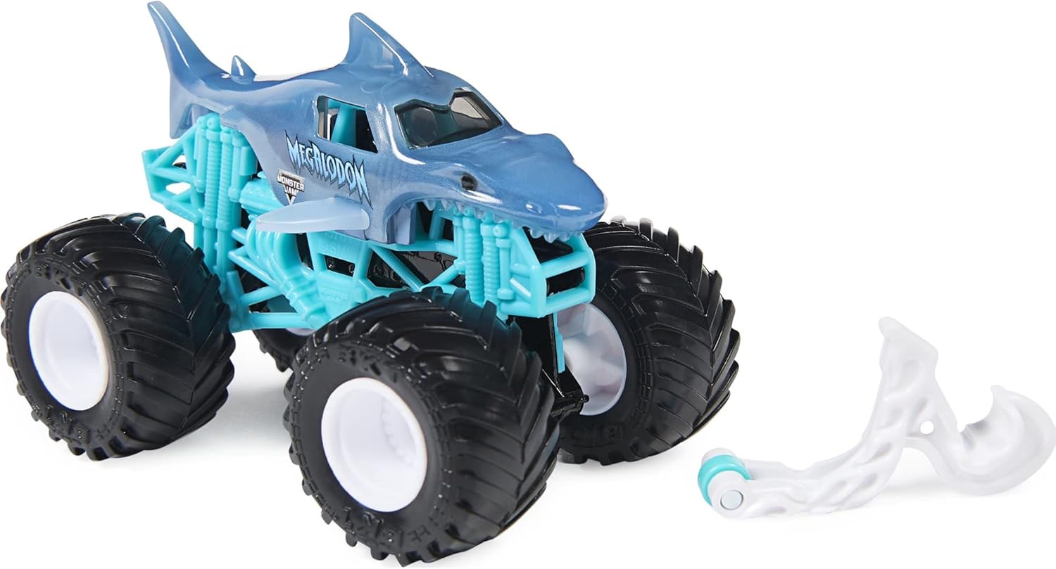 Monster Jam Spin Master 1:64 Diecast Monster Truck Shear Madness Megalodon E909102