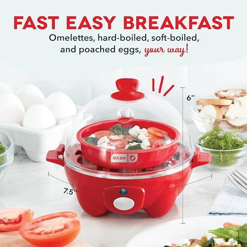 Egg Cooker 6 Capacity Electric Auto Shut Off Black a7