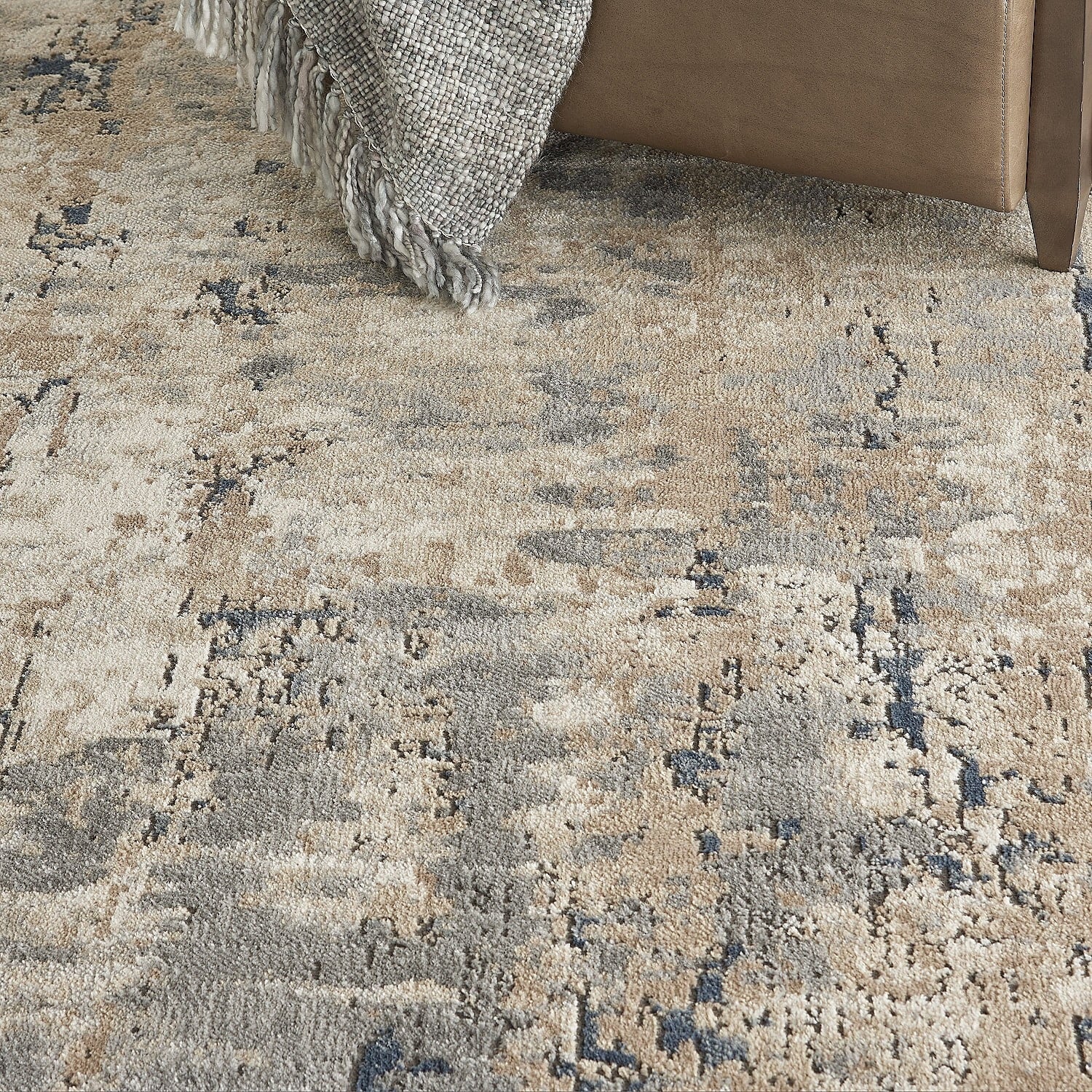 Nourison Concerto Beige/Grey 10' x 14' Area Rug T1249