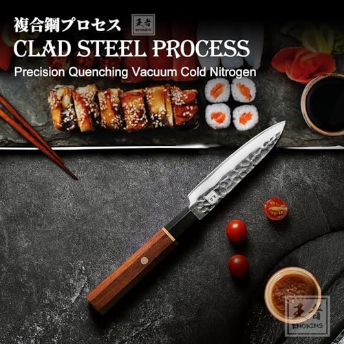 ENOKING 8 Inch Japanese Gyuto Chef Knife, 5-Layer 9CR18MOV Steel, Rosewood Handle H767