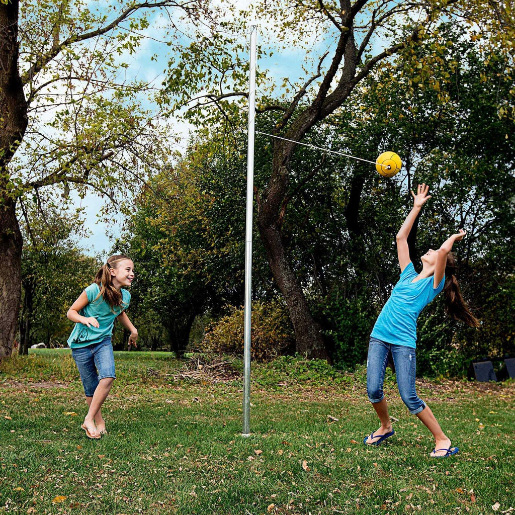 Tetherball Set for Outdoor Backyard with Ball and Rope k7