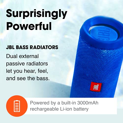 JBL Flip 4 Bluetooth Speaker, Black, Waterproof, Portable S204023