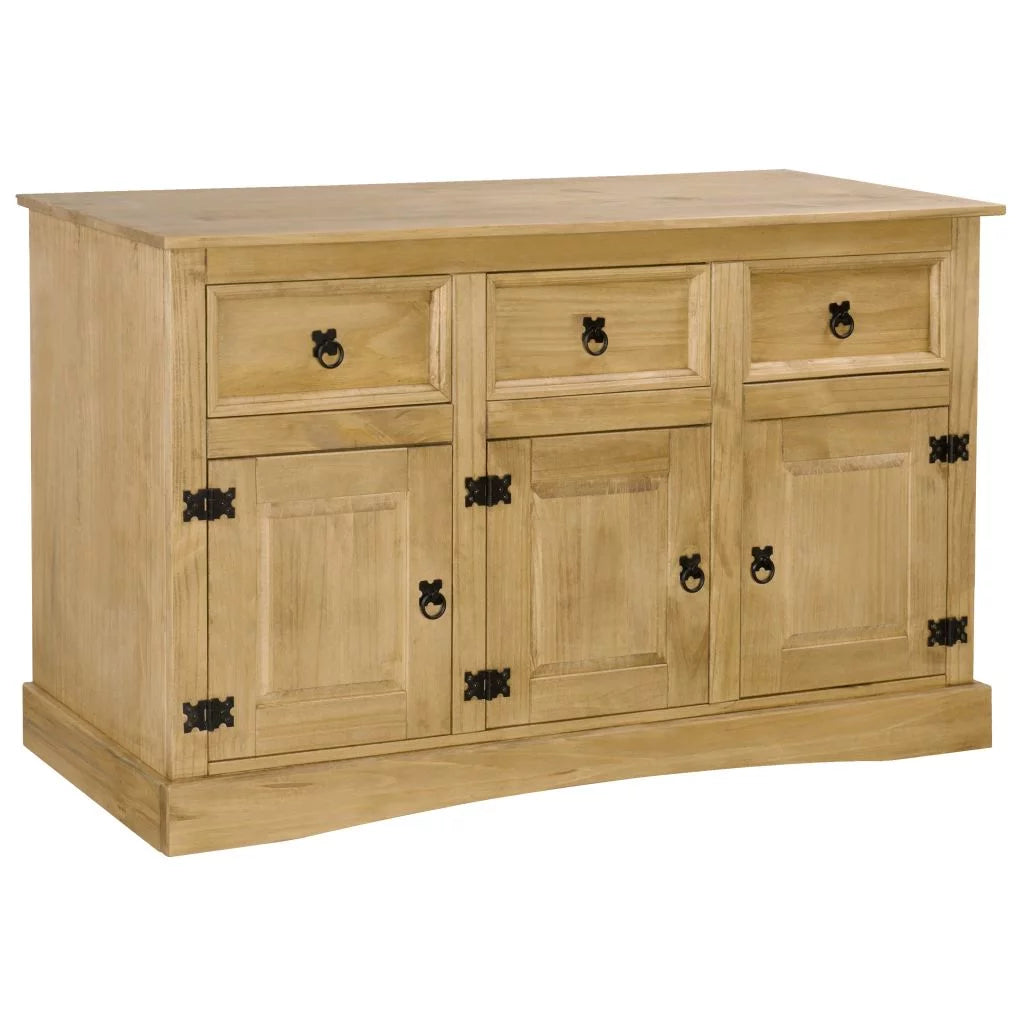 Festnight Sideboard Solid Mexican Pinewood Corona 52"x16.9"x30.7"