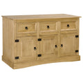 Festnight Sideboard Solid Mexican Pinewood Corona 52"x16.9"x30.7"