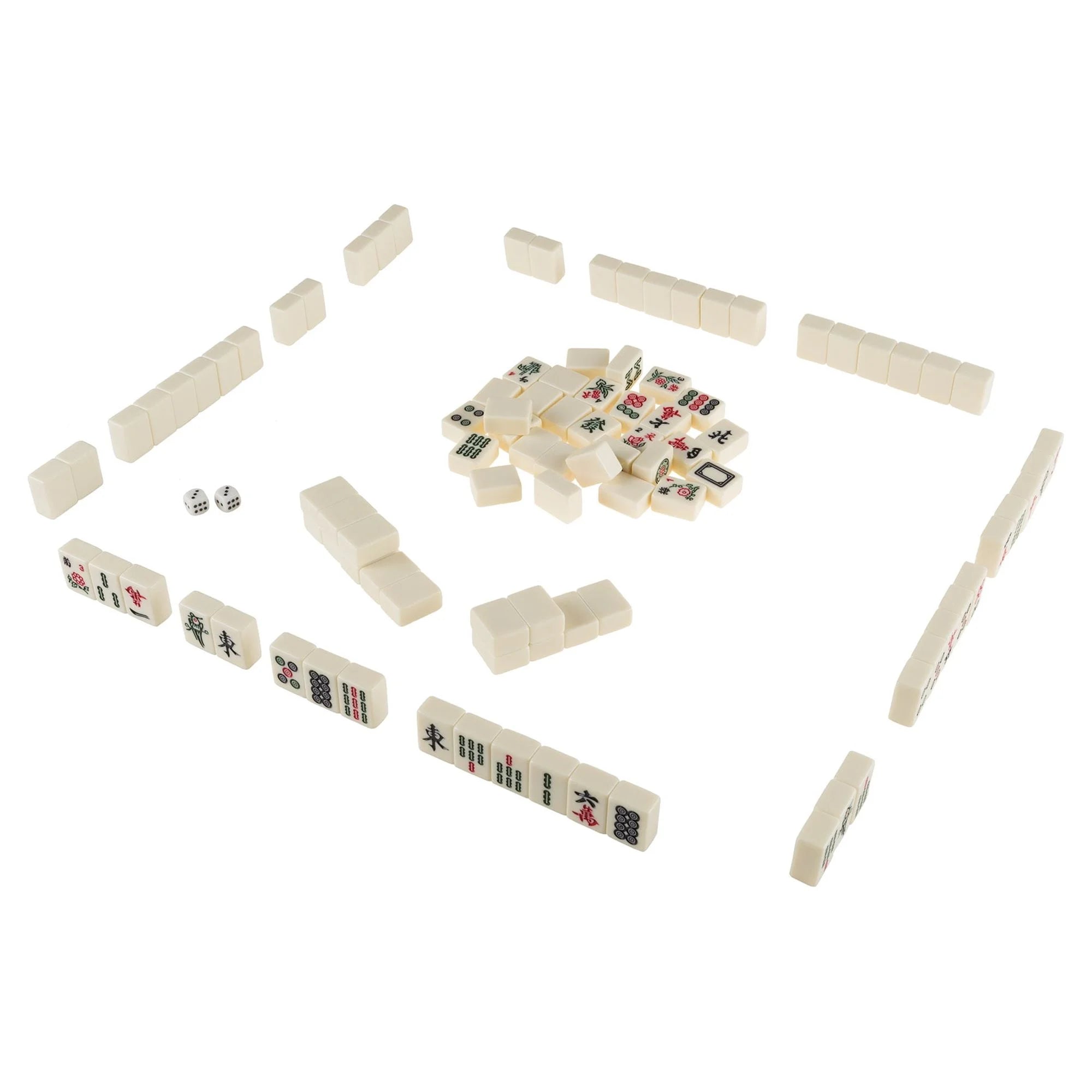 Hey! Play! Chinese Mahjong Set with 146 Tiles and Storage Case A1296