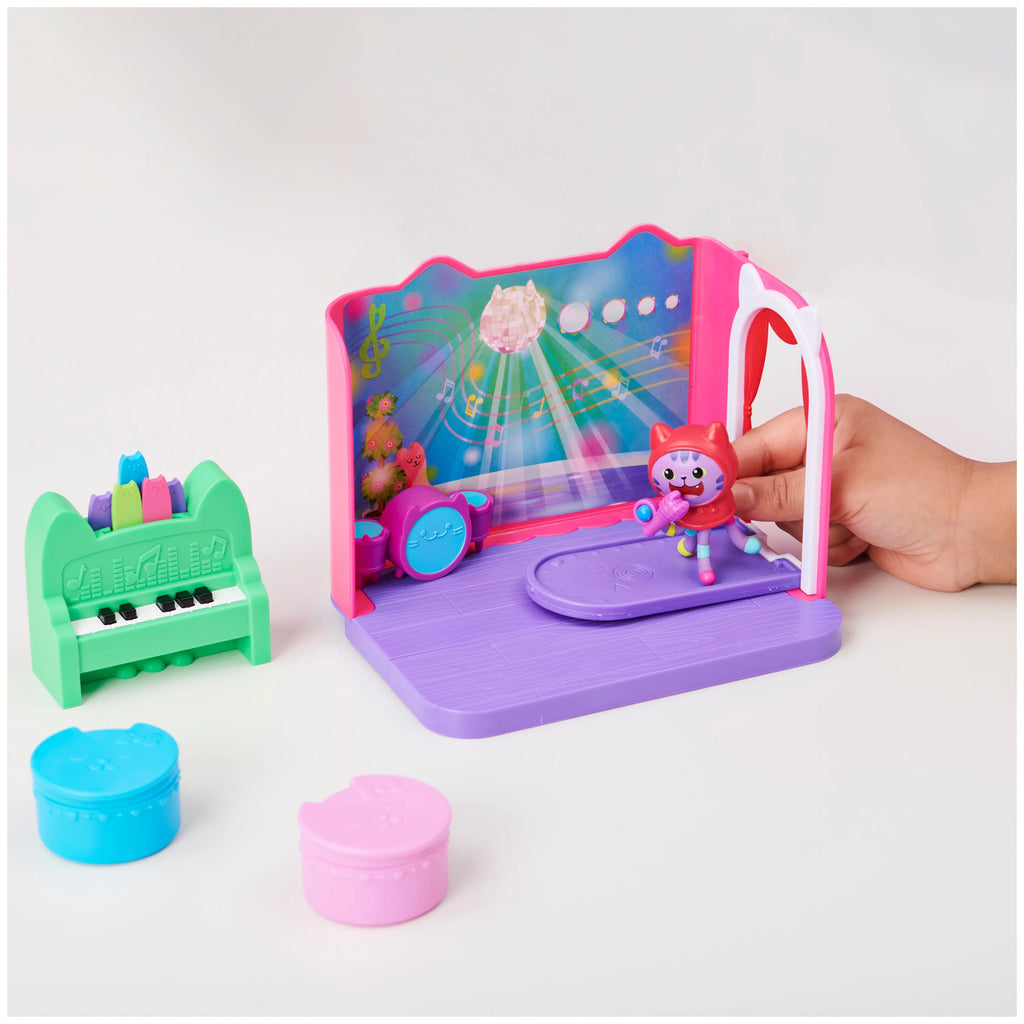Gabby’s Dollhouse Groovy Music Room Playset with Daniel James Figure M918