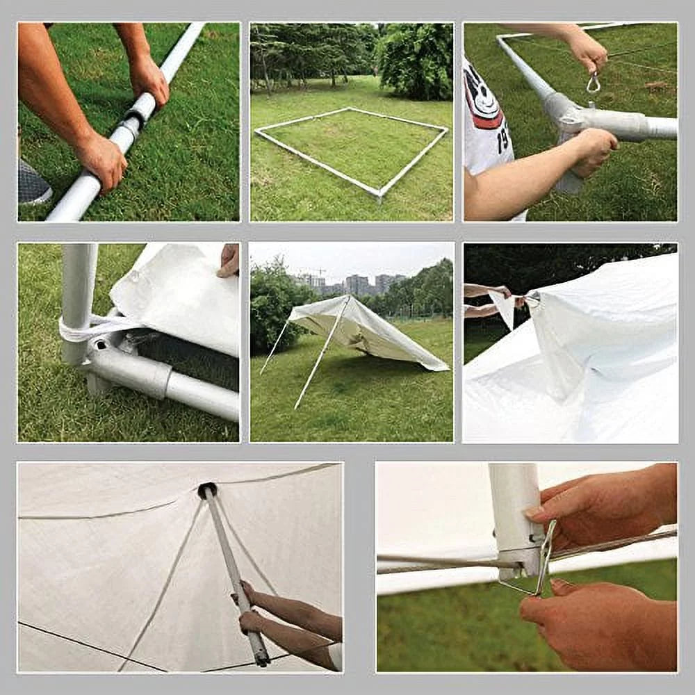 Eurmax 10x13 High Peak Marquee Party Tent Canopy White O46195