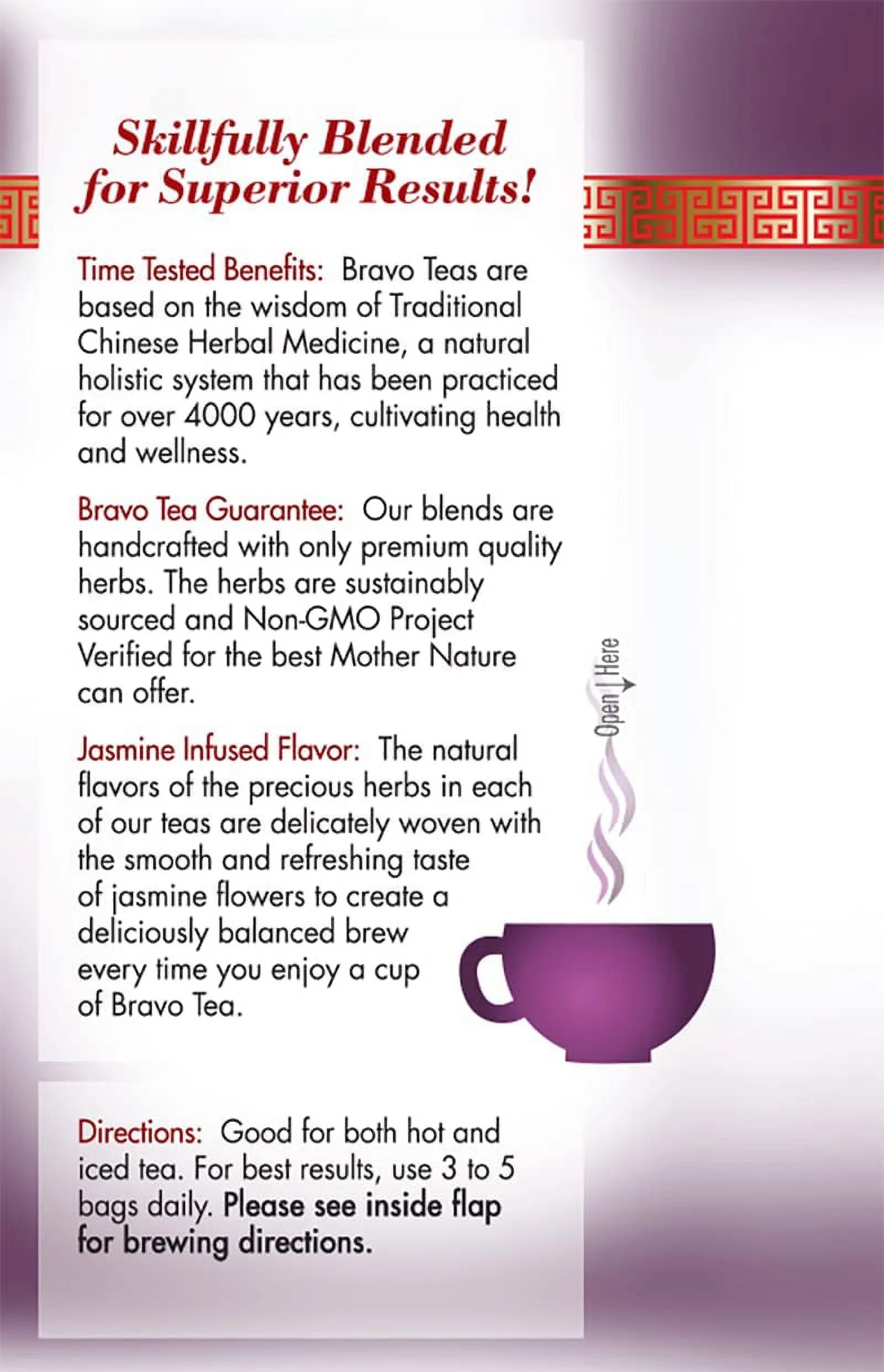 Bravo Tea Kidney Strong Herbal Tea Caffeine Free, 20 Tea Bags, 6 Count F5291