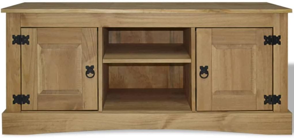 Corner TV Stand with Storage, Mexican Pine Corona Range P37710
