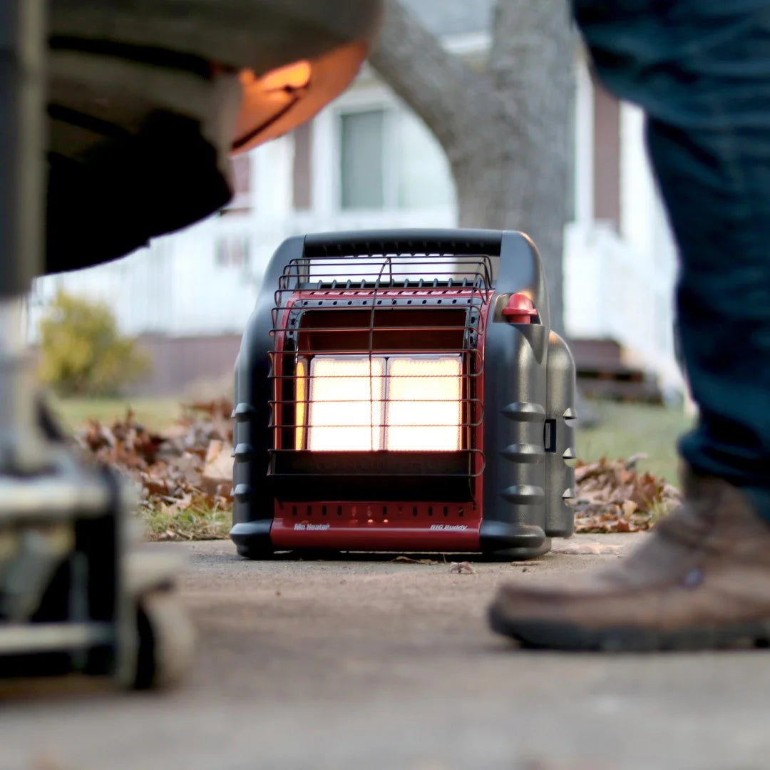 Mr. Heater Big Buddy Portable LP Gas Heater, 3 Heat Settings Q42715
