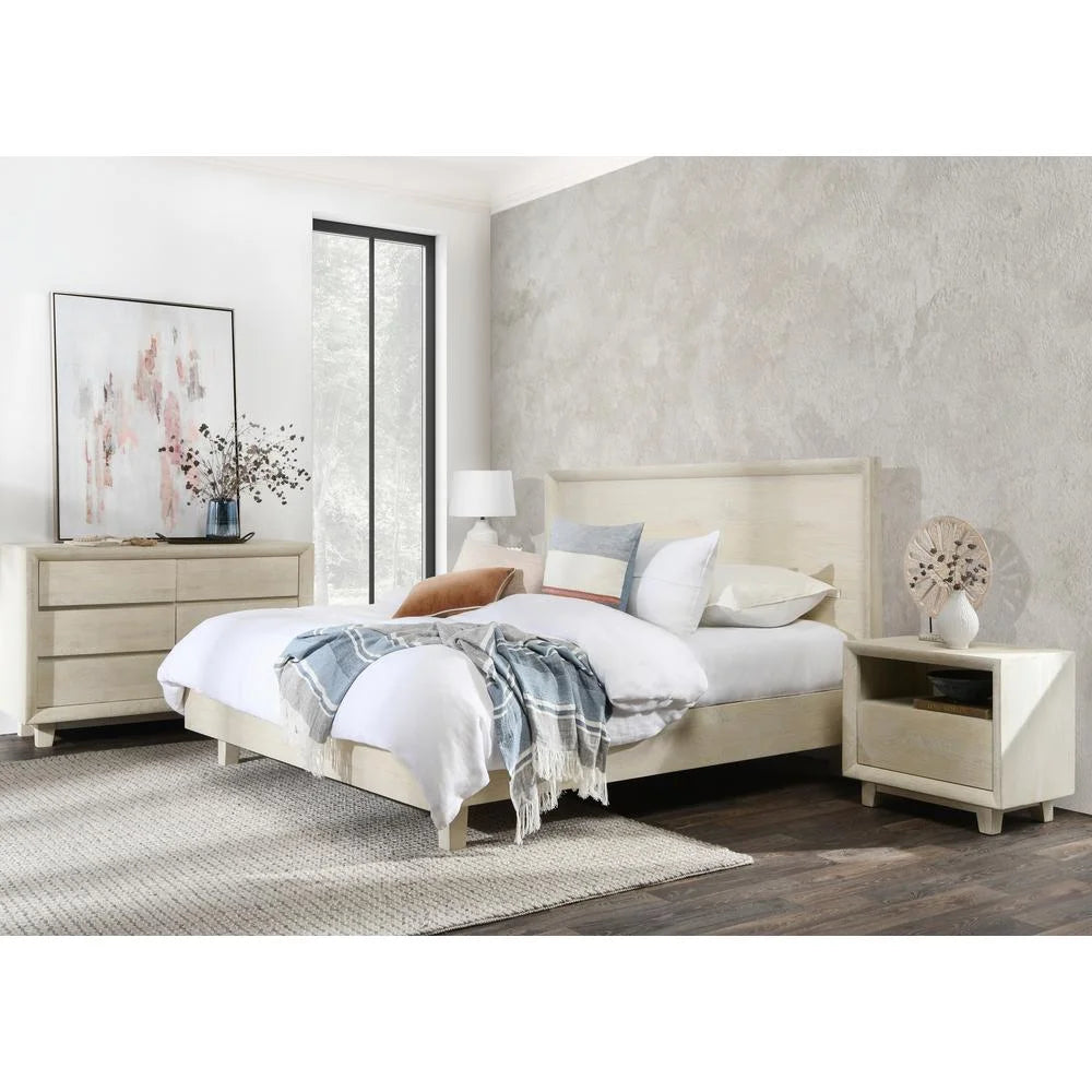 Classic Home Reece Mango Wood Queen Bed White U726752