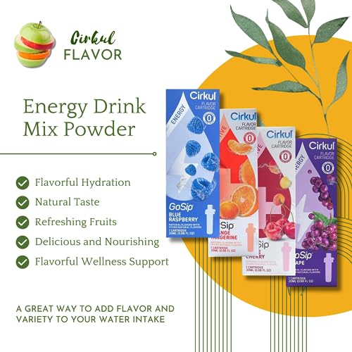 Cirkul Flavor Cartridges Refills Kit - Pack of 4 - Mixed Berry W4610