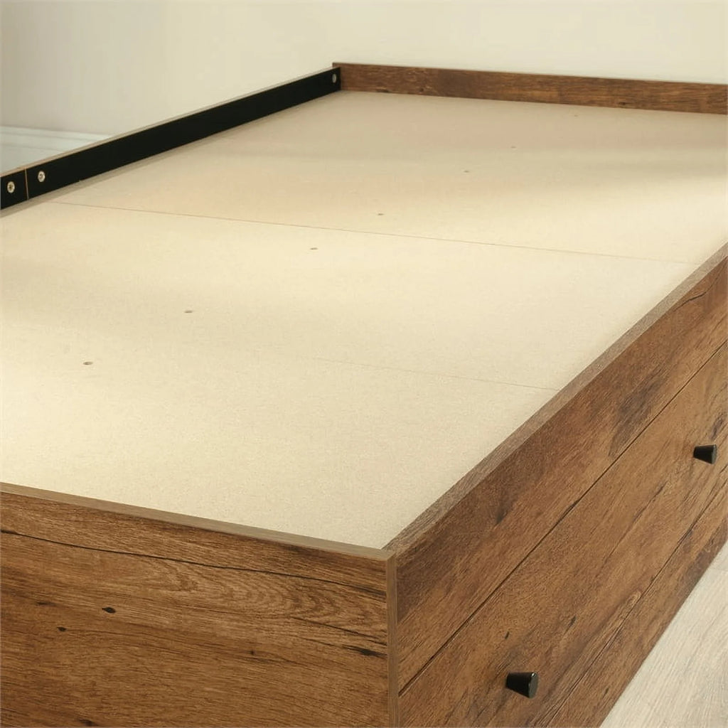 Pemberly Row Mates Bed in Vintage Oak Finish D2605