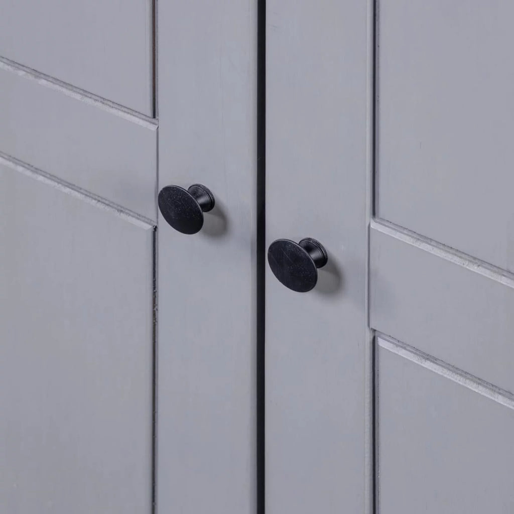 Tomshoo 3-Door Wardrobe Gray Pine B41405