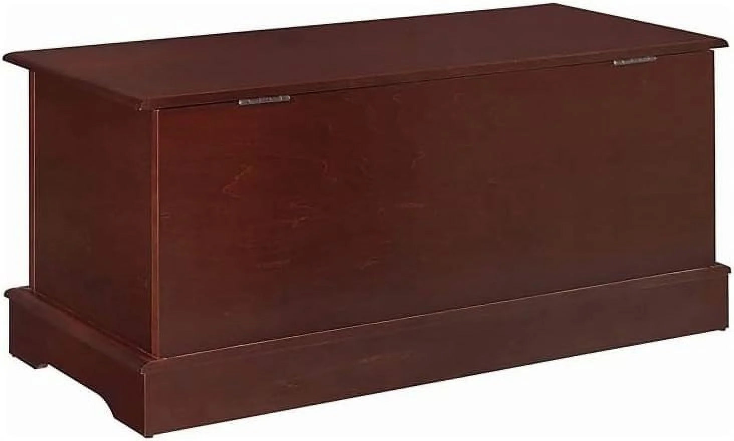 Cedar Lined Wood Storage Blanket Chest Trunk, Warm Brown E1208