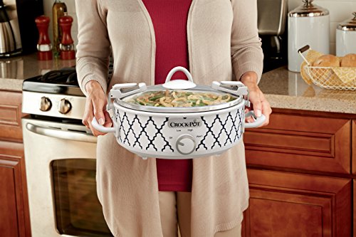Crock-Pot 2.5 Quart Casserole Slow Cooker, White/Blue X1113